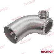 COUDE ÉCHAPPEMENT INOX VOLVO 5" 127mm OEM 3826841, 3829668, 3830988, 3830988
