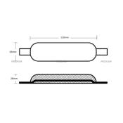 ANODE MAGNESIUM A SOUDER 110x63x26MM 0.43KG