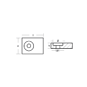 ANODE ALU SUZUKI OEM 55320-95310, 55320-95311, 55320-95311-000, 55320-95311-001, 55321-93J00, 55321-93J01, 55321-93J50, 55321-95300, 55321-95311
