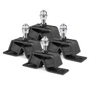 LOT DE 4 SUPPORTS ADAPTABLE 150 - 200 YANMAR 4JH-E, 4JH-TE, 4JH-HTE, 4JH-DTE, 4JH2, 4JH2E, 4JH2TE, 4JH2BE, 4JH2TBE, 4JH2HTE, 4JH2DTE, 4JH2UTBE, 4JH2UTE, 4JH3E, 4JH4, 4JH4-E, 4JH4-AE, 4JH5E, 4JH45, 4JH