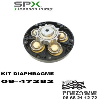 KIT DIAPHRAGME POUR POMPE JOHNSON WPS 2.9 09-47282