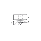 ANODE ALUMINIUM TECNOSEAL 01212AL SUZUKI OEM 55321-90J00, 55321-90J01