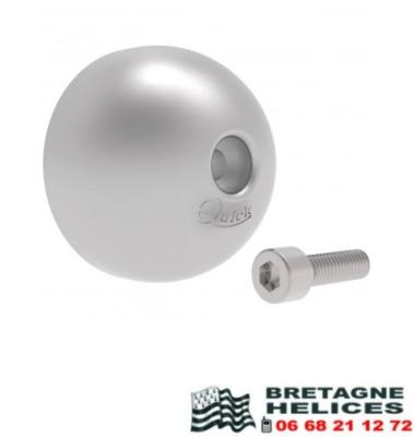 2 Anodes alu avec écrou pour propulseur QUICK BTQ 185 duo