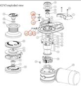 KIT REMONTEE MANUELLE POUR GUINDEAU V2, V3 LEWMAR 66000628