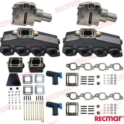 KIT ECHAPPEMENT 1981+ GM454 /330/340/370 V8 WET JOINT + REHAUSSE 3"