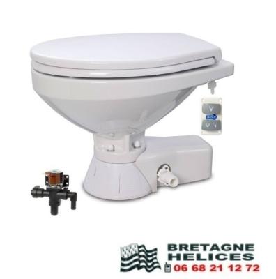 WC électrique Quiet Flush regular 12V + électrovanne + soft Close JABSCO 37045-4192