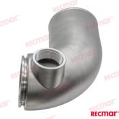 COUDE ÉCHAPPEMENT INOX VOLVO 5" 127mm OEM 3826841, 3829668, 3830988, 3830988