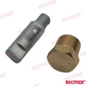 ANODE BOUGIE YAMAHA Ø12 52MM OEM N51-11325-01, N511132501