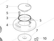 KIT COUVERCLE BARBOT ALEPH ALU SGMSGB10AL000 P/ MODELE SANS POUPE QUICK  FVSSCPBBAL00A00