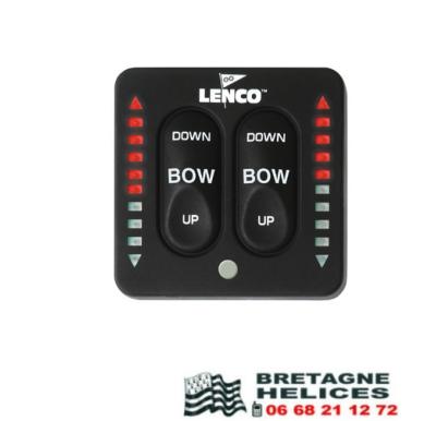 CONTACTEUR SEMI INTEGRE A LED AVEC BOITIER ET FAISCEAU 76 CM 123V2 LENCO 15270-001
