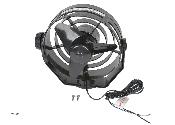 VENTILATEUR PVC 2 VITESSES NOIR 12V HELLA MARINE TURBO