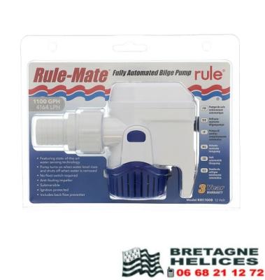 POMPE DE CALE AUTOMATIQUE RULE MATE 1100B 12V 4164L/H