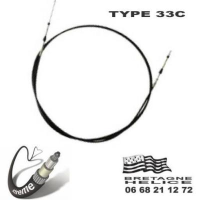 CABLE DE COMMANDE 33C XTREME TYPE CCX633 TELEFLEX 2.74M 9 PIEDS