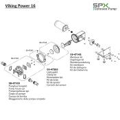 Kit membrane pour pompe Johnson Pump Viking Power 16 OEM 09-47148