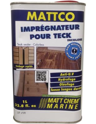 MATTCO INCOLORE IMPREGNATEUR POUR TECK MATT CHEM 350M BIDON 4L