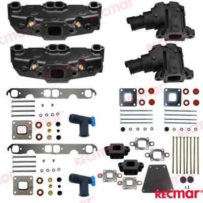 KIT ECHAPPEMENT MCM 1983-2002 GM305/350/377 V8 DRY JOINT COUDE 20.5CM + REHAUSSE 3"