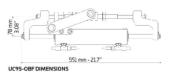 Kit de direction hydraulique Hytech-OBF/3 ULTRAFLEX 175CV 43658C