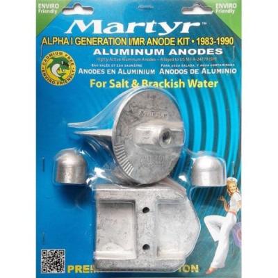 KIT ANODES ALUMINIUM ALPHA ONE GEN I 1983-1990