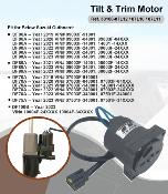 MOTEUR DE TRIM SUZUKI DF70A, DF80A, DF90A 38100-87L11, 38100-87L12