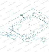 PLATINE DE SIEGE REGLABLE POUR TUBE 60MM