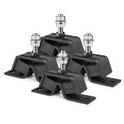 LOT DE 4 SUPPORTS ADAPTABLE 200 YANMAR 4JH3-TE, 4JH3-HTE, 4JH3-DTE, 4JH4-TE, 4JH4-HTE, 4JH4-HTE1, 4JH80, 4JH110