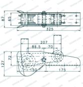 DAVIER INOX 316 BACSULANT 325MM