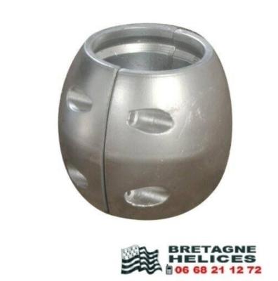 Anode Zinc Noix arbre Ø intérieur 38mm Ø extérieur 65mm hauteur 66mm