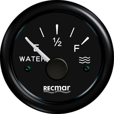 INDICATEUR NIVEAU D'EAU EURO 0-190º NOIR 52MM