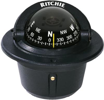 COMPAS RITCHIE EXPLORER F-50 NOIR A ENCASTRER