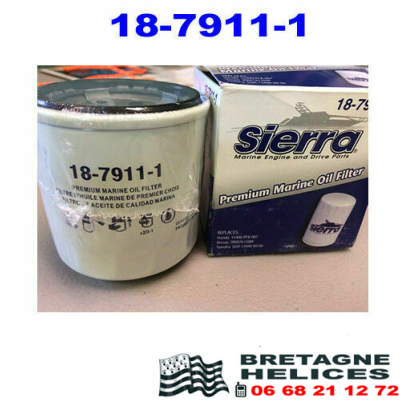 FILTRE A HUILE SIERRA 18-7911-1 YAHAHA F9.9 F115 5GH-13440-10-00 5GH-13440-30-00