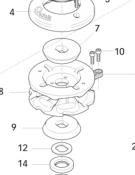 KIT CONES EMBRAYAGE HC3/AL3/DP3/AT SUPERIEUR ET INFERIEUR  QUICK FVSSCFANHC00A00
